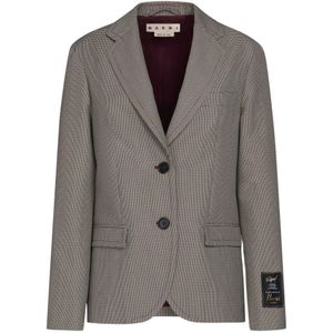 Marni, Dames, Jassen, Grijs, Maat: 2XS Wol,