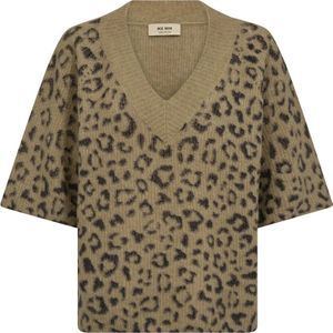 MOS Mosh, Dames, Truien, Bruin, Maat: S Wol,