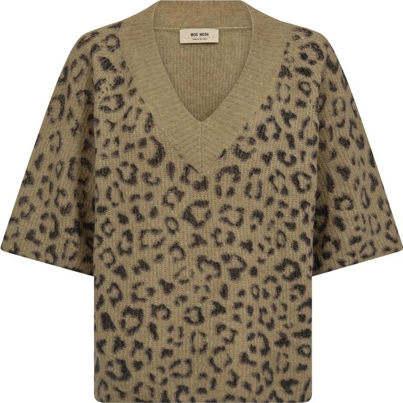 MOS Mosh, Dames, Truien, Bruin, Maat: S Wol,