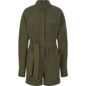 Riani, Dames, Jumpsuits & Playsuits, Groen, Maat: S Linnen,