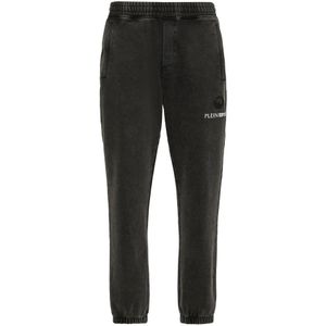 Plein Sport, Heren, Broeken, Zwart, Maat: S Katoen,