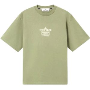 Stone Island, Heren, Tops, Groen, Maat: M