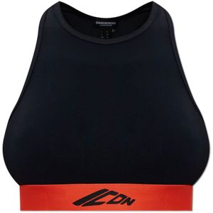 Dsquared2, Dames, Sport, Zwart, Maat: M Polyamide,
