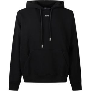 Off White, Heren, Sweatshirts & Hoodies, Zwart, Maat: S
