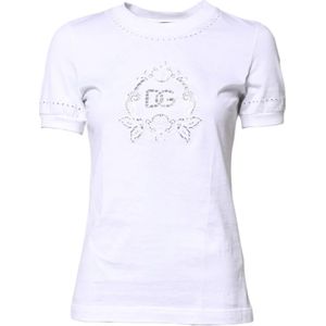 Dolce & Gabbana - Dames T-shirt - Wit - Katoen