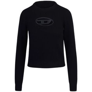 Diesel, Dames, Truien, Zwart, Maat: XS Wol,