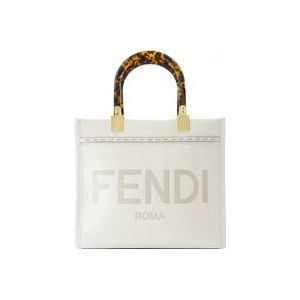Fendi Sunshine Shopper , White , Dames , Maat: ONE Size