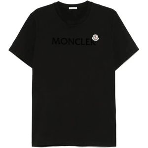 Moncler, Heren, Tops, Zwart, Maat: XL