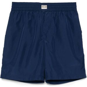 Dolce & Gabbana, Heren, Badkleding, Blauw, Maat: S Nylon,