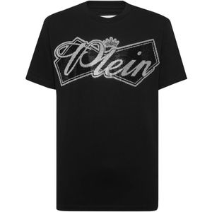 Philipp Plein, Heren, Tops, Zwart, Maat: 2XL Katoen,