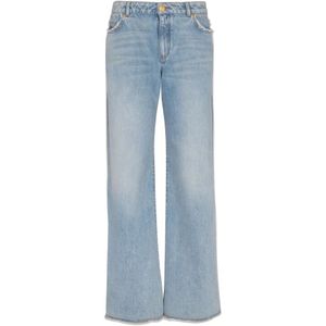 Balmain Straight-leg denim jeans , Blue , Dames , Maat: 2XS