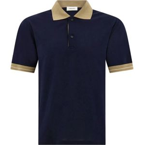 Ferragamo, Heren, Tops, Blauw, Maat: 2XL Katoen,