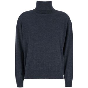 Semicouture, Dames, Truien, Grijs, Maat: M Wol,