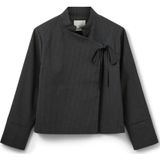 Sofie Schnoor - Sinclairsw - Damesjas - Donkergrijs - Hoge Kraag - Asymmetrische Sluiting