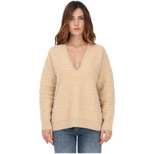 Pinko, Dames, Truien, Beige, Maat: 2XS
