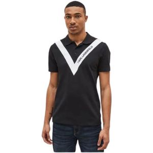 Karl Lagerfeld, Heren, Tops, Zwart, Maat: L Katoen,