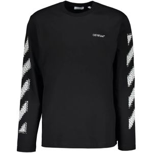 Off White, Heren, Tops, Zwart, Maat: XS Katoen,