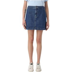 A.p.c., Dames, Rokken, Blauw, Maat: XS Denim,