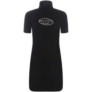 Diesel, Dames, Jurken, Zwart, Maat: S Wol,