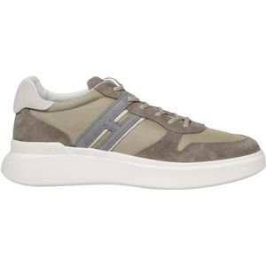 Hogan Verhoog je sneaker game met H580 Slash Sneakers , Beige , Heren , Maat: 45 EU