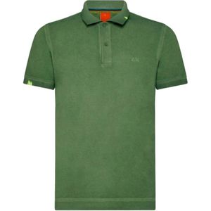 Sun68, Heren, Tops, Groen, Maat: M Katoen,