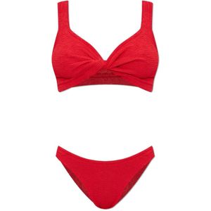 Hunza G, Dames, Badkleding, Rood, Maat: ONE Size Polyamide,