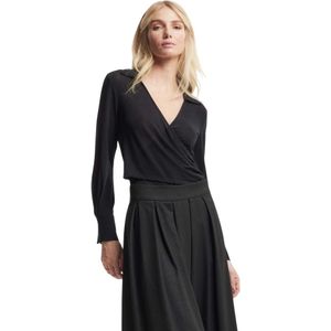 Kocca, Dames, Tops, Zwart, Maat: S Wol,