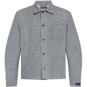 Paul & Shark, Heren, Overhemden, Grijs, Maat: 2XL Wol,