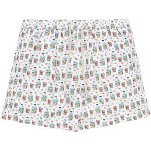 St. Barth - Portofino Summer - Zwemshort - Wit - Katoen - Elastische Taille