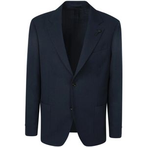 Lardini, Heren, Jassen, Blauw, Maat: M Katoen,