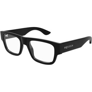 Alexander McQueen - AM0511O 001 - Optische Monturen - Zwart - Acetaat