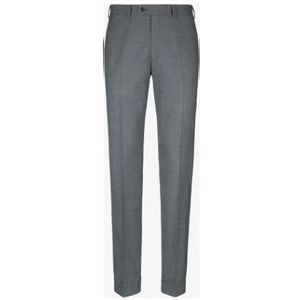 Emporio Armani, Heren, Broeken, Grijs, Maat: M Wol,