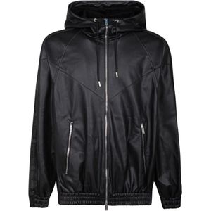 Dsquared2, Heren, Jassen, Zwart, Maat: M Katoen,