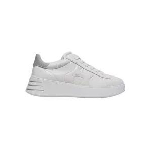 Hogan Witte Leren Sneakers met Golfdetail , White , Dames , Maat: 36 1/2 EU