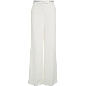 Elisabetta Franchi, Dames, Broeken, Wit, Maat: XL