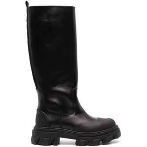 Ganni, Dames, Schoenen, Zwart, Maat: 41 EU Leer,