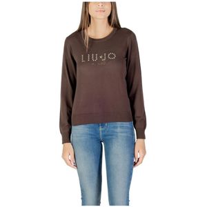 Liu Jo - Knitwear - Bruin - Long Sleeve - Met Rhinestones