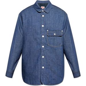 Kenzo, Heren, Jassen, Blauw, Maat: M Denim,