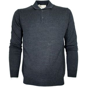 Cashmere Company, Heren, Truien, Grijs, Maat: M Wol,