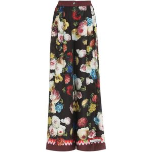 Dolce & Gabbana, Dames, Broeken, Veelkleurig, Maat: S Zijde,