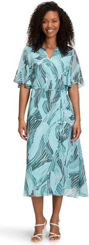 Betty & Co - Chiffon Jurk - Groen - Dames