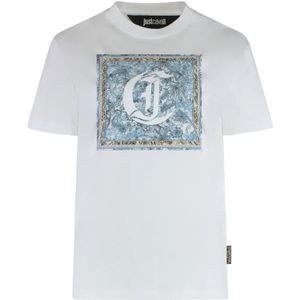 Just Cavalli, Dames, Tops, Wit, Maat: S Katoen,
