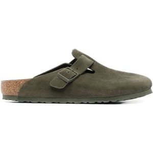 Birkenstock, Heren, Schoenen, Groen, Maat: 43 EU Leer,