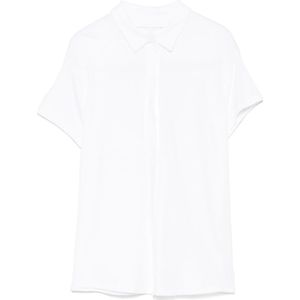 Majestic Filatures, Dames, Blouses & Shirts, Wit, Maat: M Viscose,