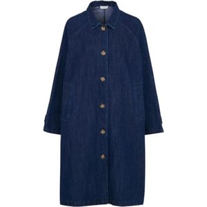 JC Sophie, Dames, Mantels, Blauw, Maat: L Katoen,