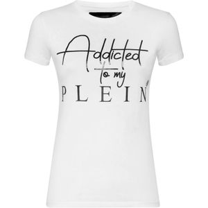 Philipp Plein, Dames, Tops, Wit, Maat: M Katoen,