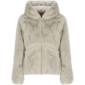 Save The Duck, Dames, Jassen, Beige, Maat: XS Zijde,