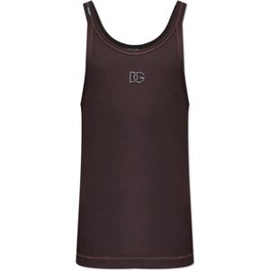 Dolce & Gabbana, Heren, Tops, Zwart, Maat: M Katoen,