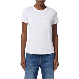 Elisabetta Franchi, Dames, Tops, Wit, Maat: XL