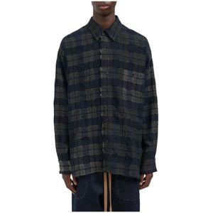 UMA Wang, Dames, Overhemden, Grijs, Maat: S Wol,